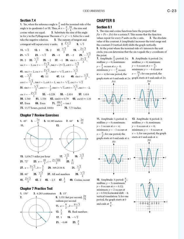 Algebra and Trigonometry - 